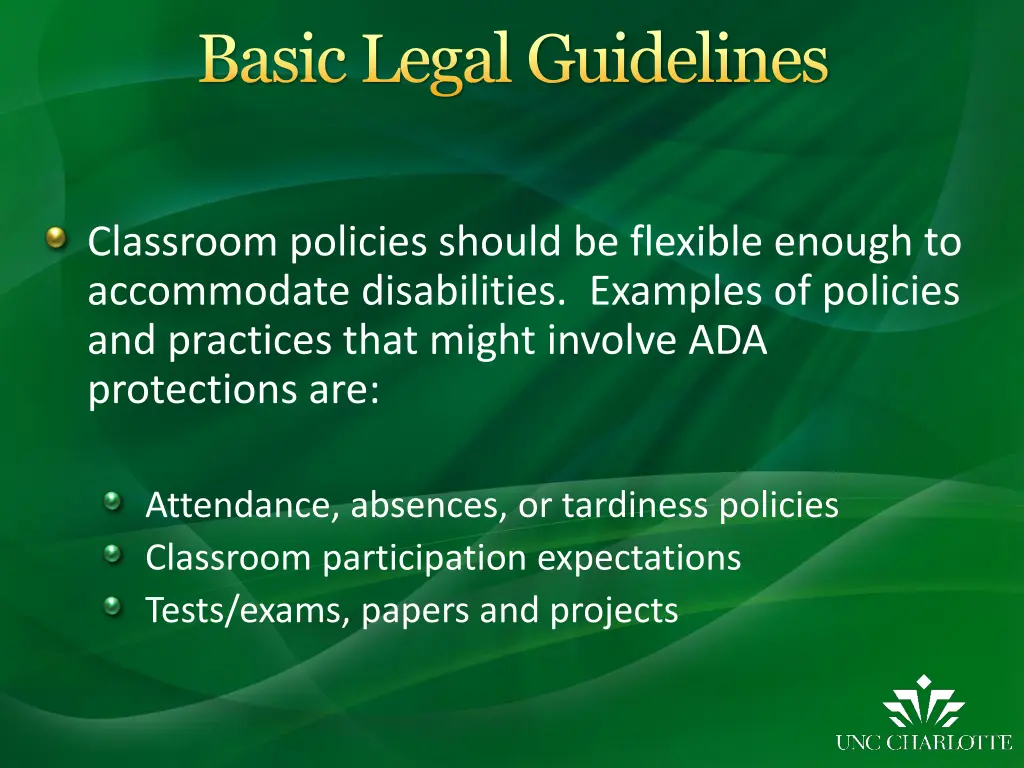 basic legal guidelines 7