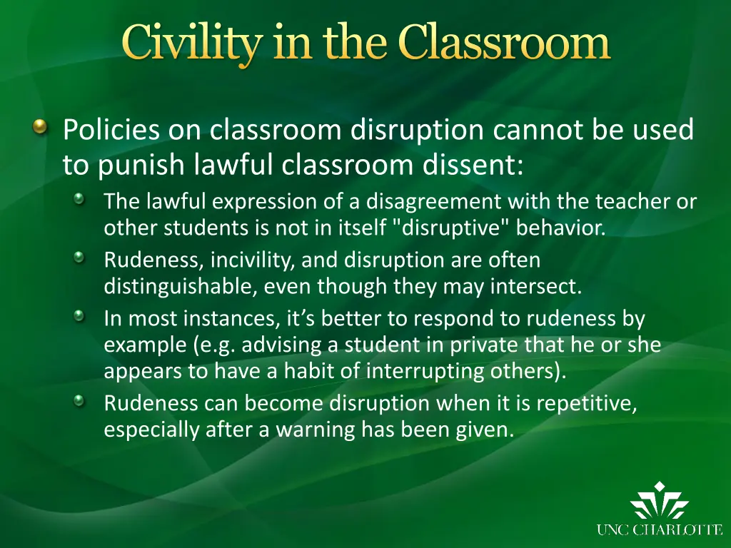 civility in the classroom 1