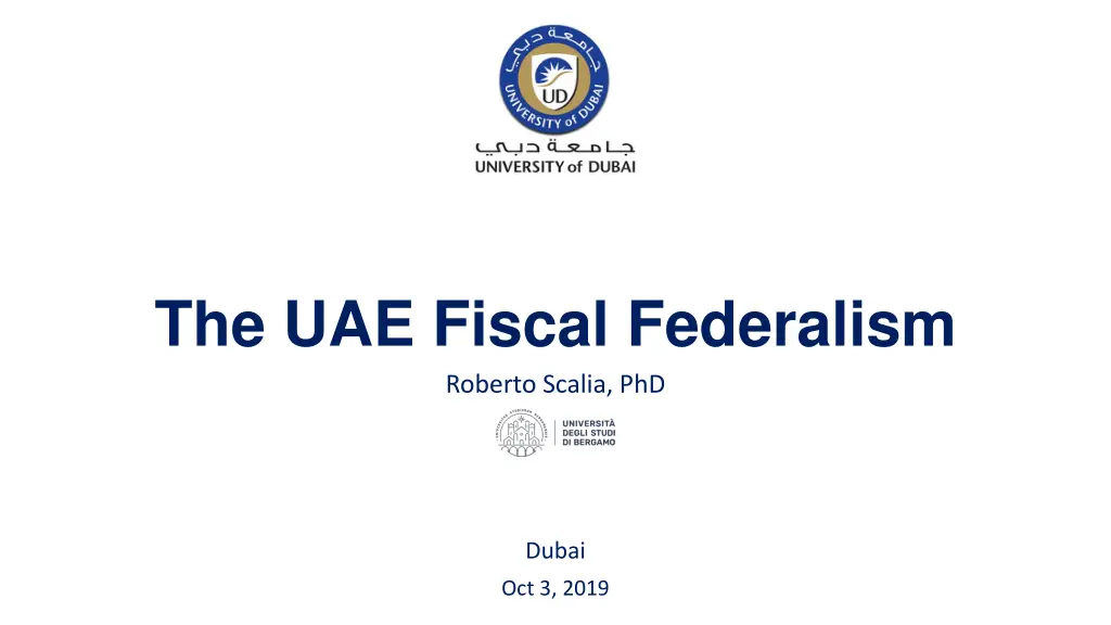 the uae fiscal federalism roberto scalia phd