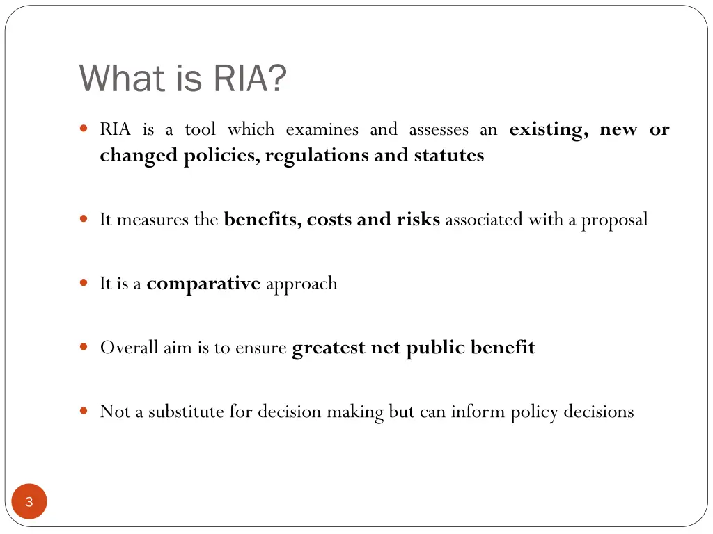 what is ria
