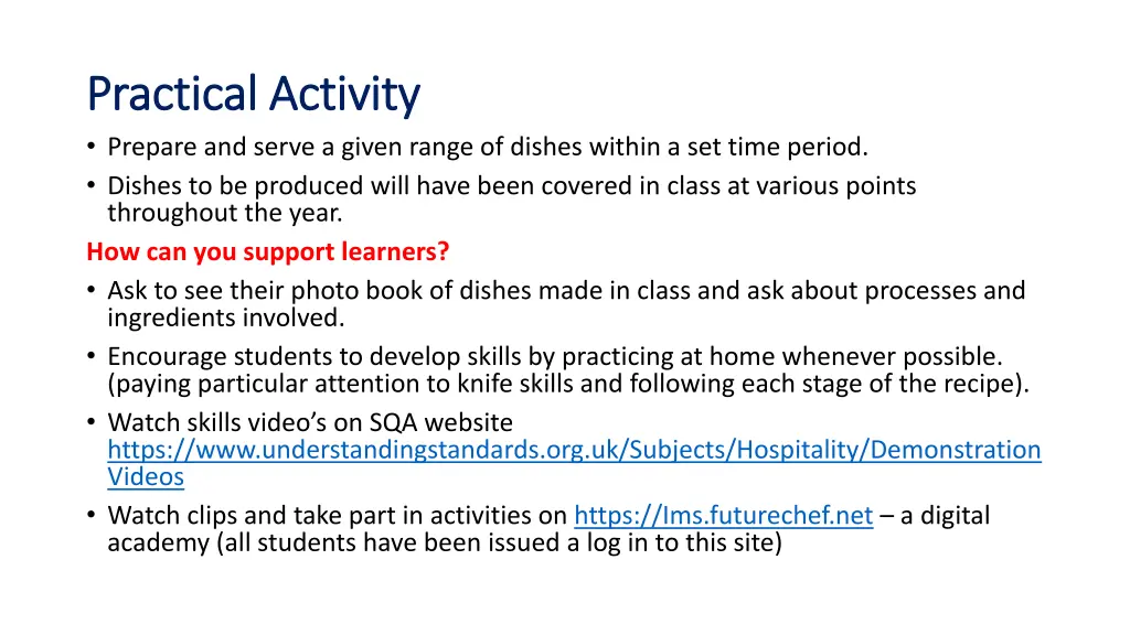 practical activity practical activity prepare