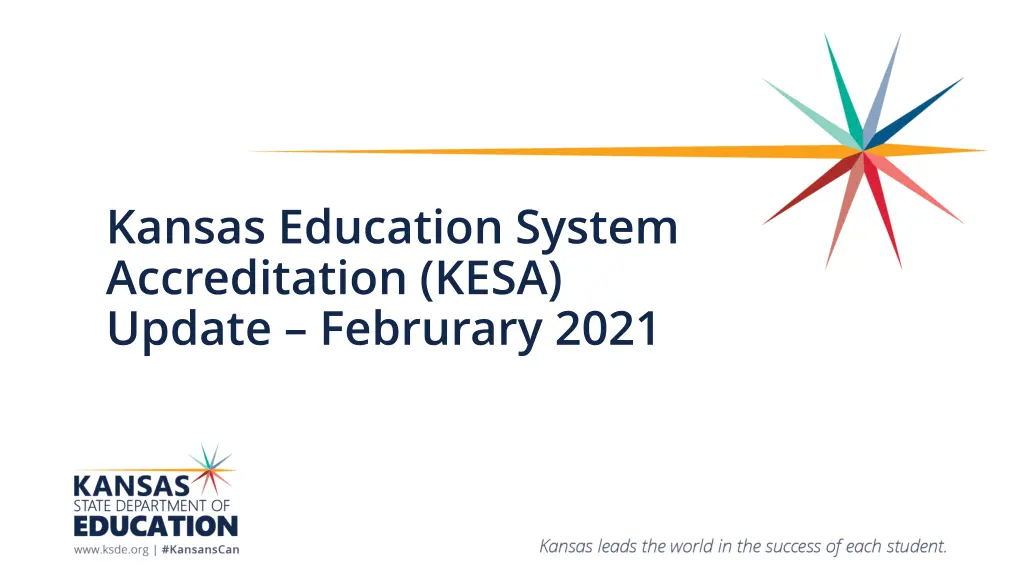 kansas education system accreditation kesa update