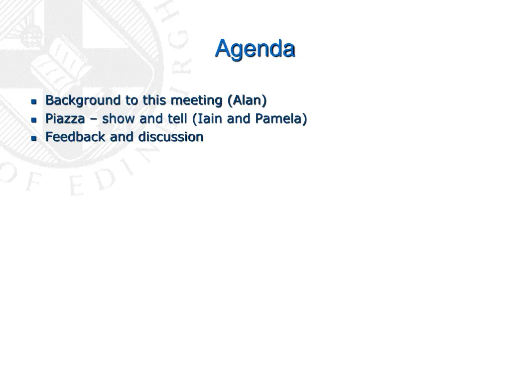 agenda