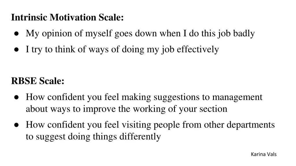 intrinsic motivation scale my opinion of myself