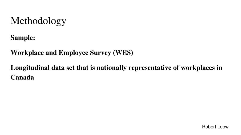 methodology
