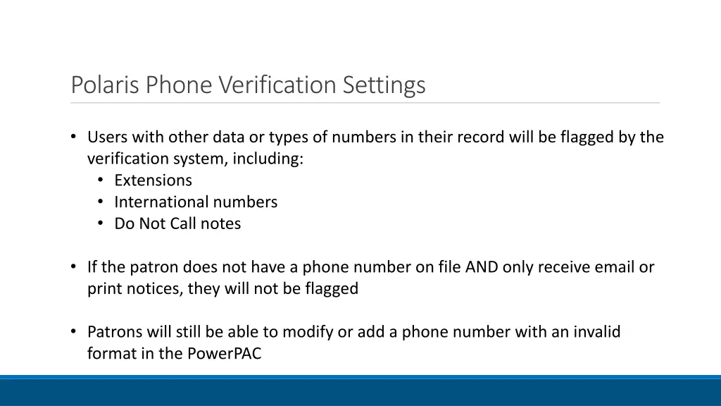 polaris phone verification settings 1