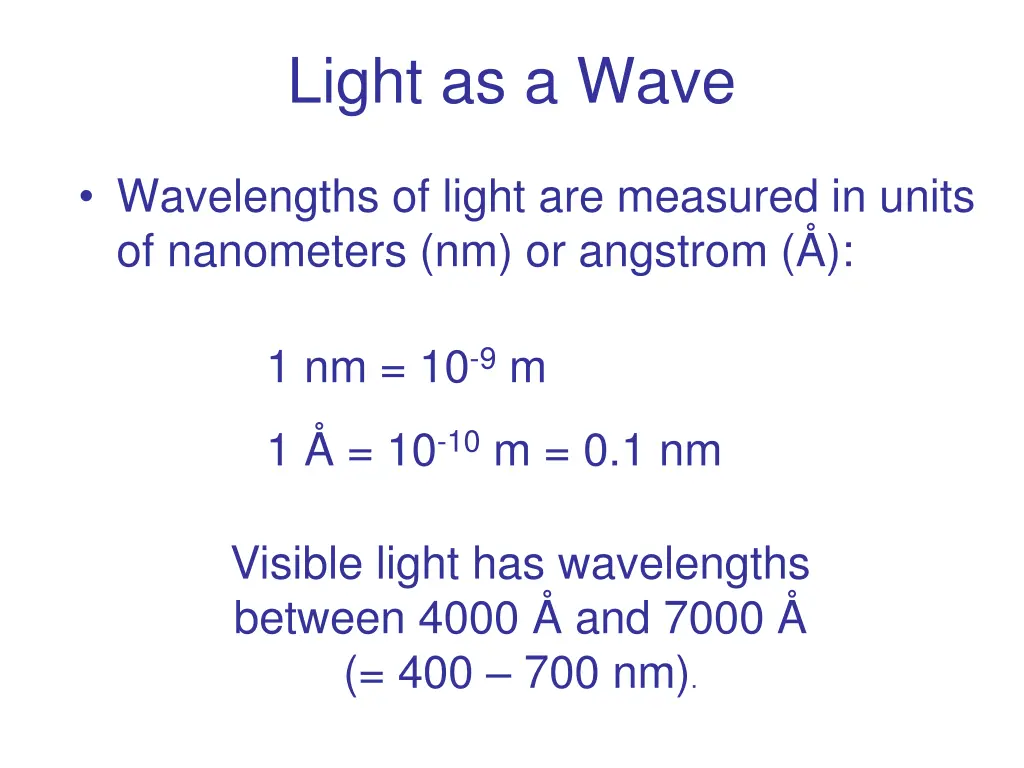 light as a wave 1