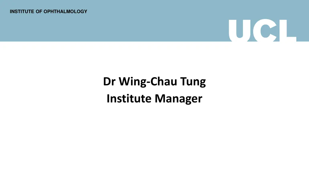 institute of ophthalmology