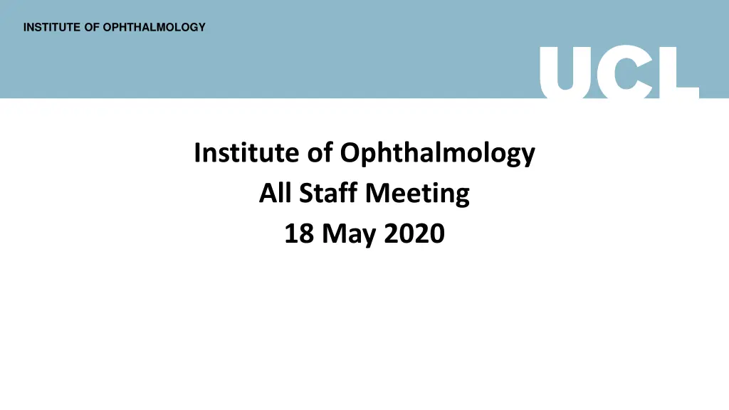 institute of ophthalmology