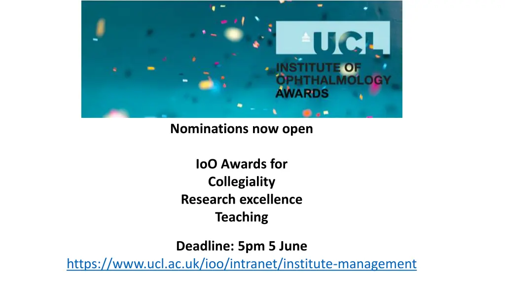 nominations now open