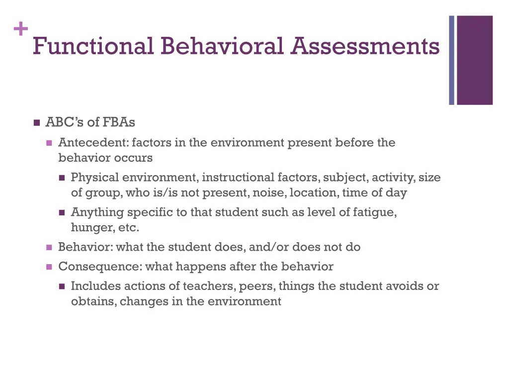 functional behavioral assessments 1
