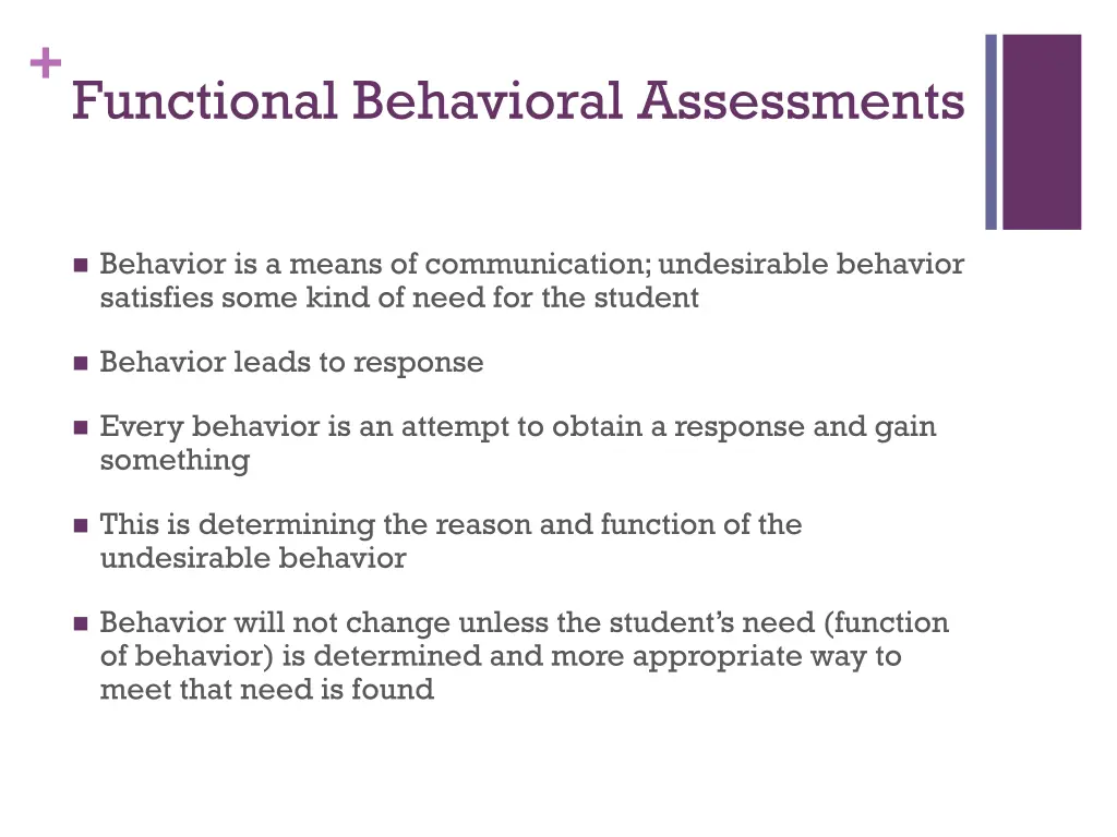 functional behavioral assessments
