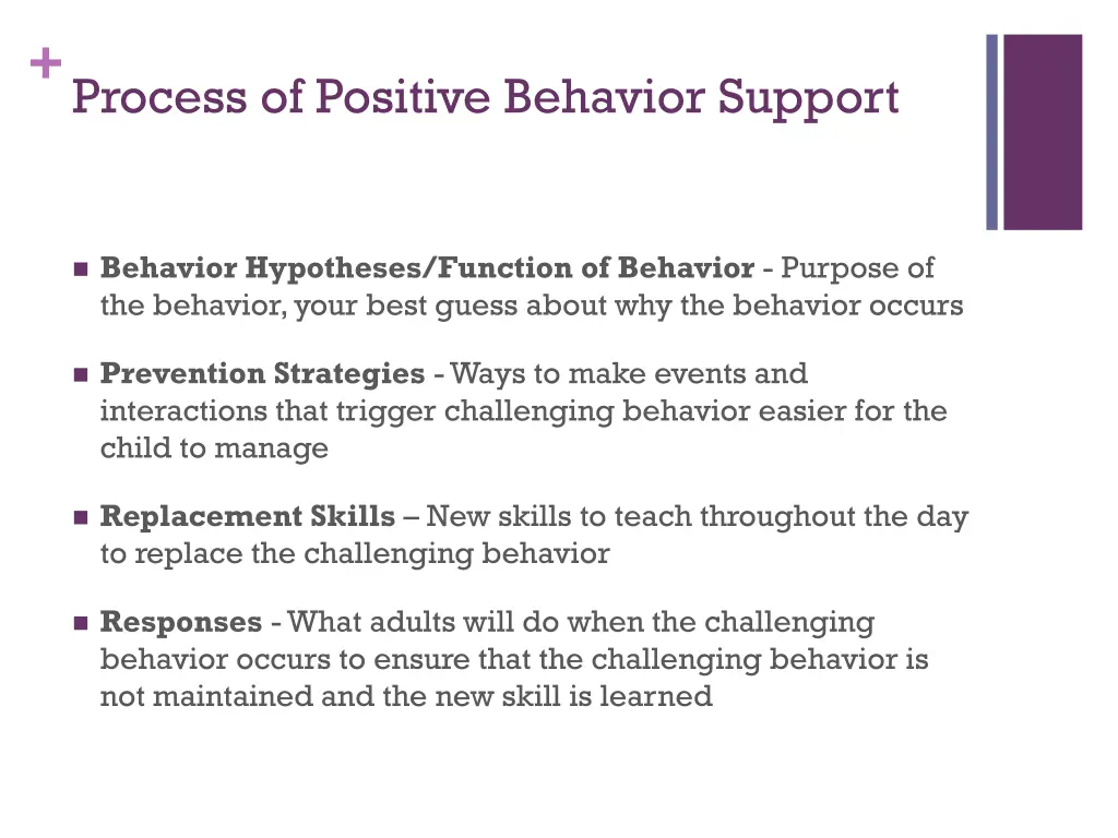 process of positive behavior support 1