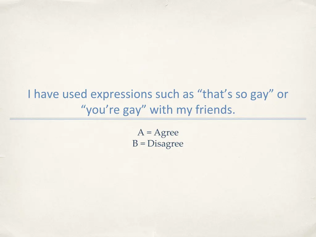 i have used expressions such as that