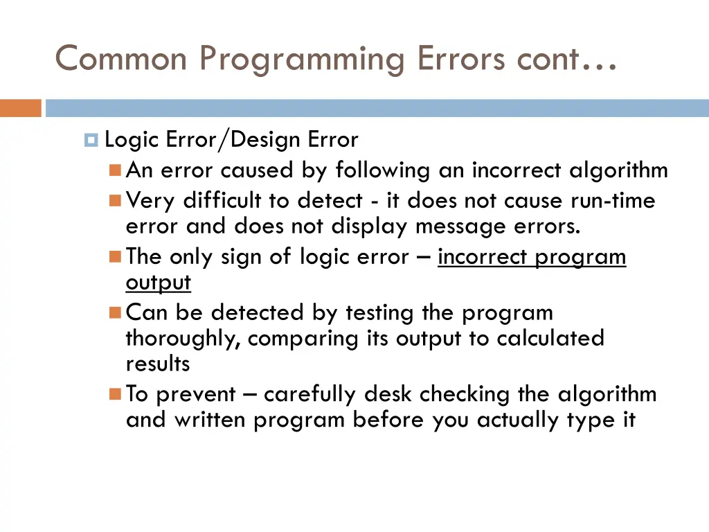 common programming errors cont 1