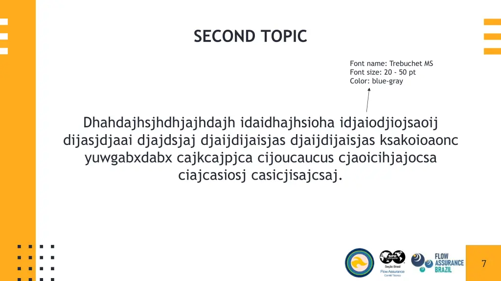 second topic