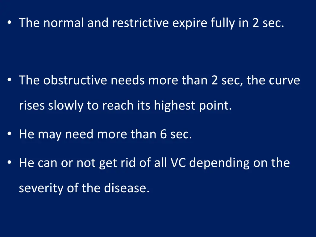 the normal and restrictive expire fully in 2 sec
