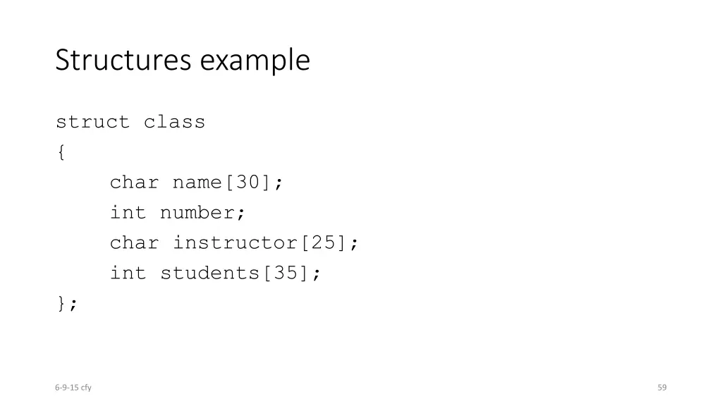 structures example