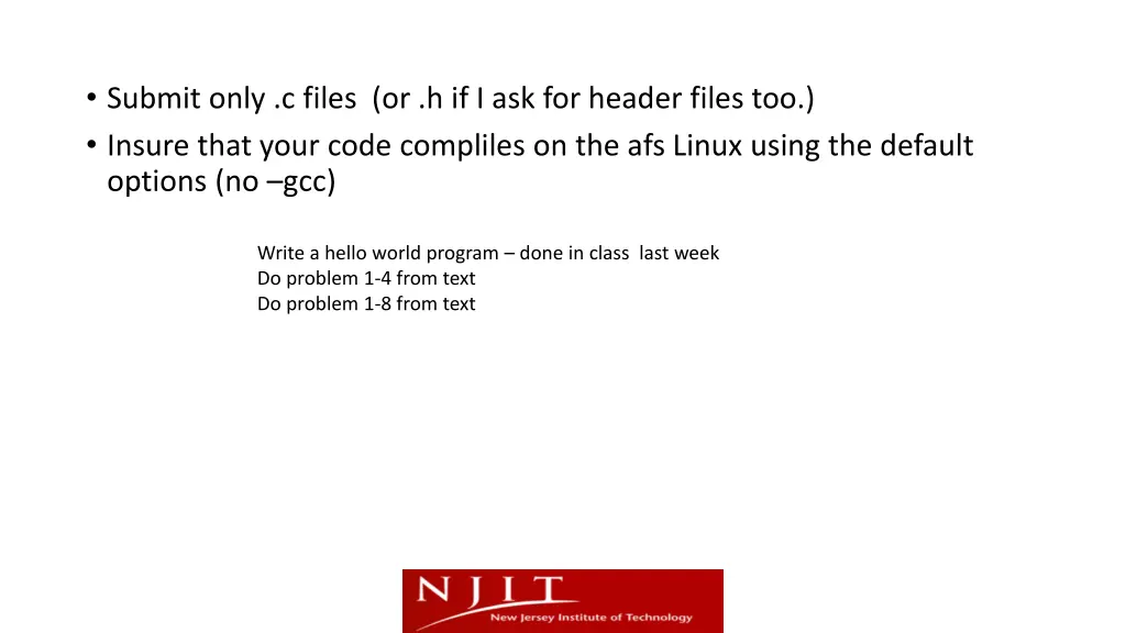 submit only c files or h if i ask for header