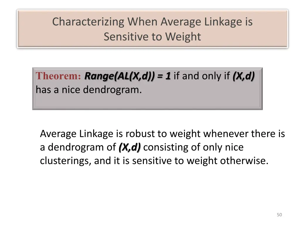 characterizing when average linkage is sensitive 4
