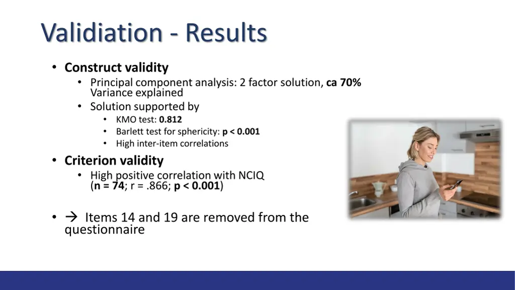 validiation results