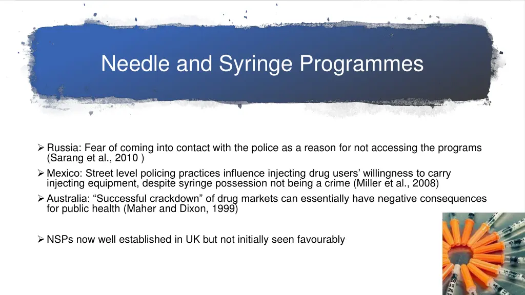 needle and syringe programmes