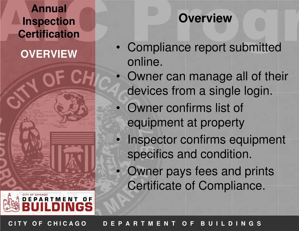 aic progr overview online owner can manage