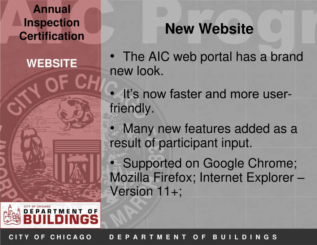 aic progr website new look