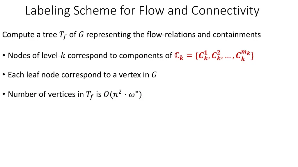 labeling scheme for flow and connectivity 3