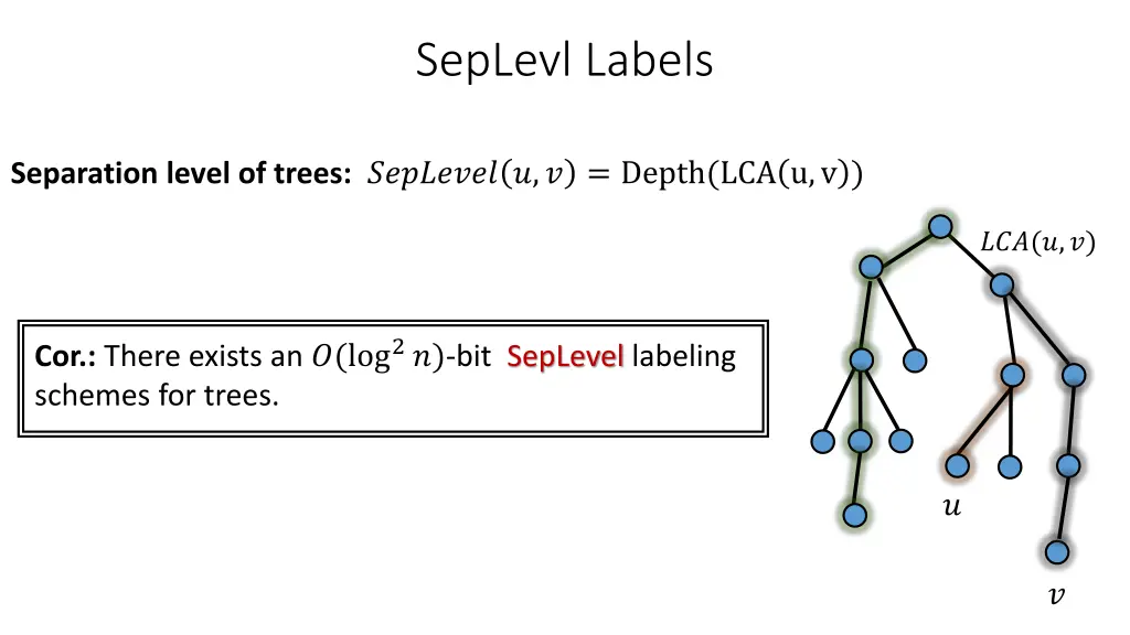 seplevl labels