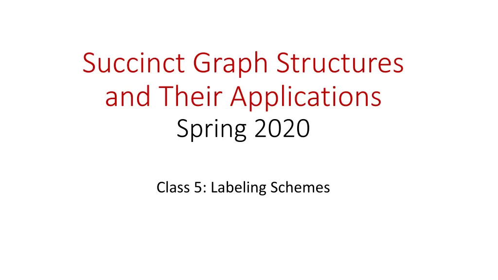 succinct graph structures and their applications