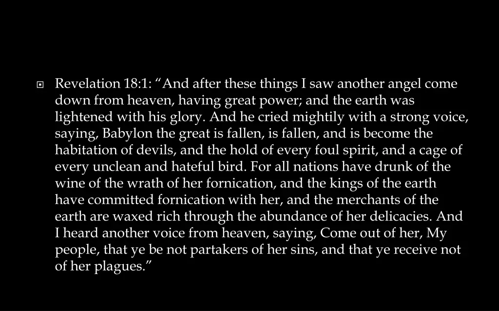 revelation 18 1 and after these things