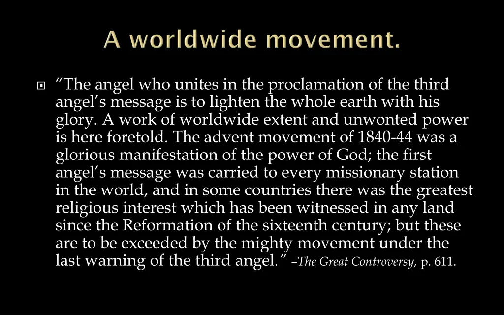 the angel who unites in the proclamation
