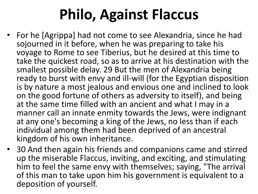 philo against flaccus