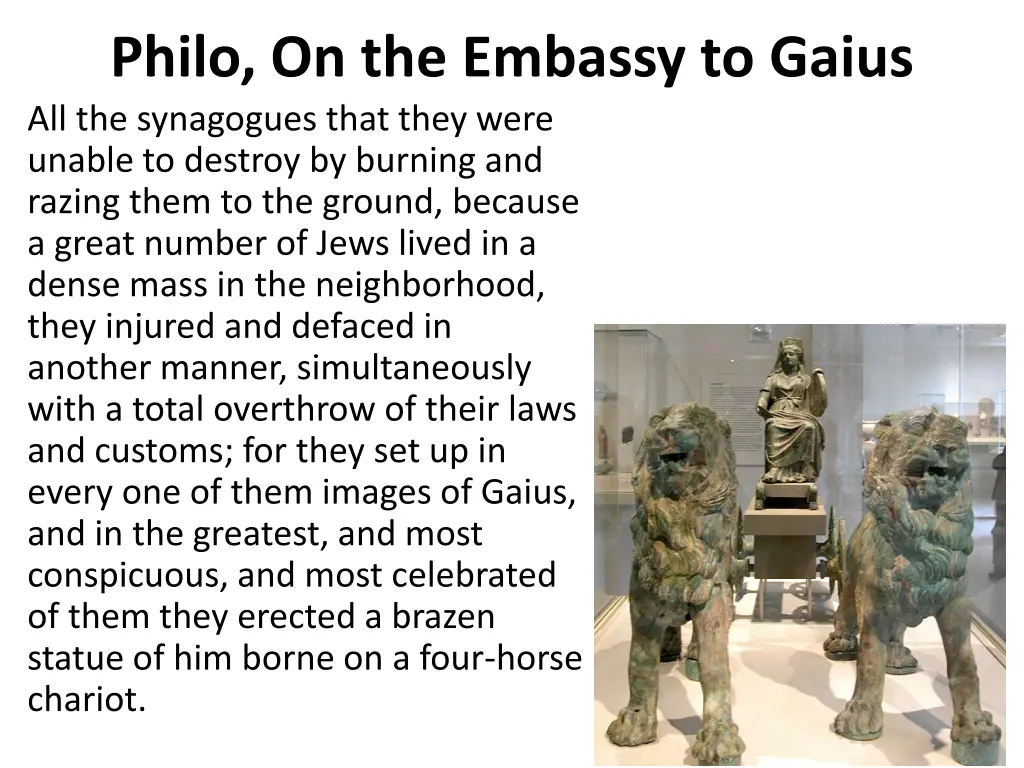 philo on the embassy to gaius all the synagogues
