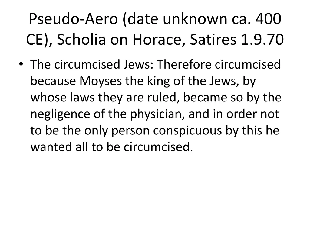 pseudo aero date unknown ca 400 ce scholia