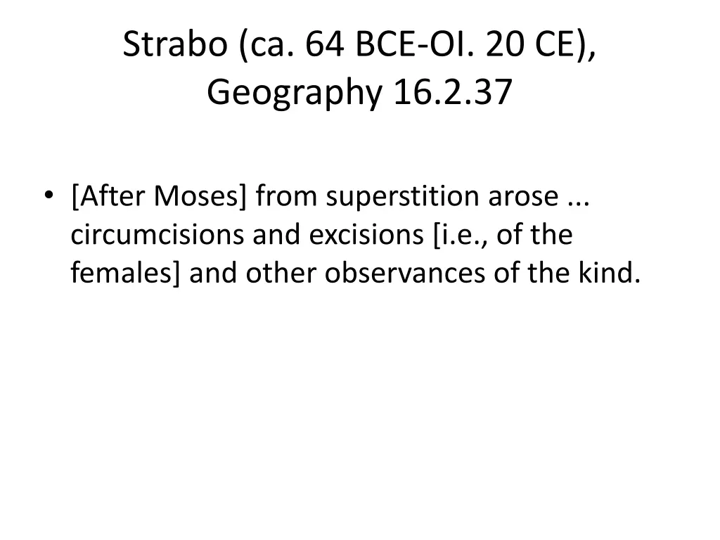strabo ca 64 bce oi 20 ce geography 16 2 37