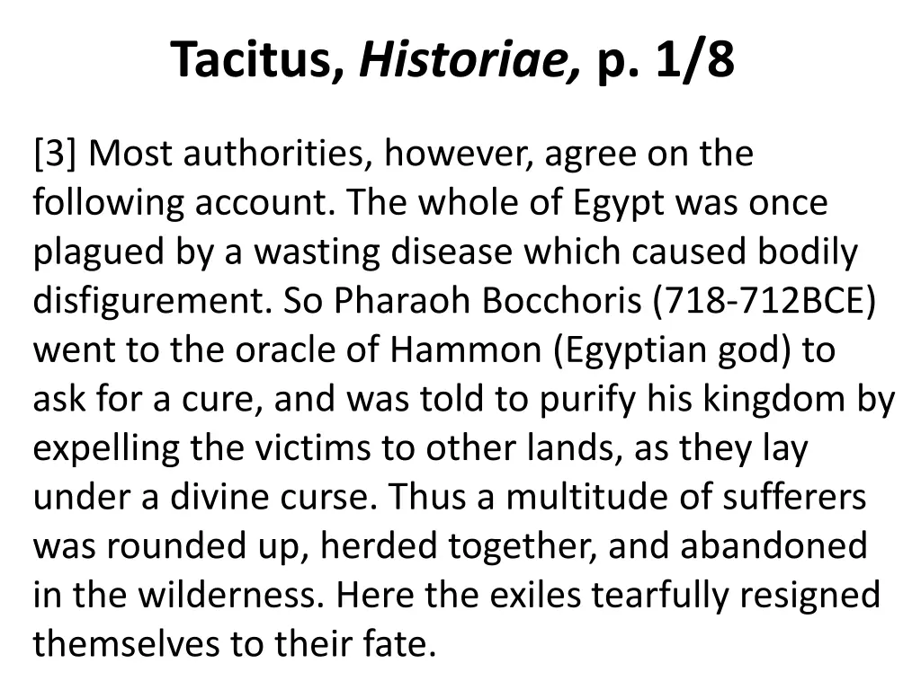 tacitus historiae p 1 8