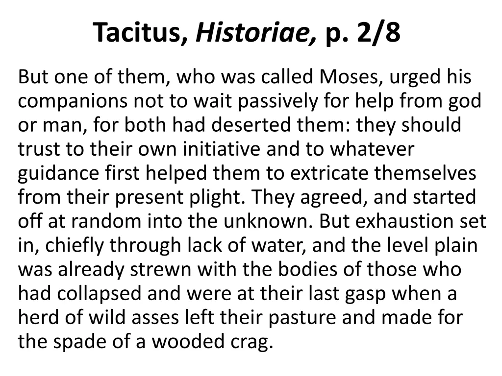 tacitus historiae p 2 8
