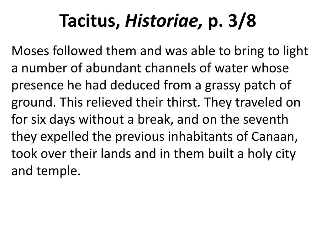 tacitus historiae p 3 8