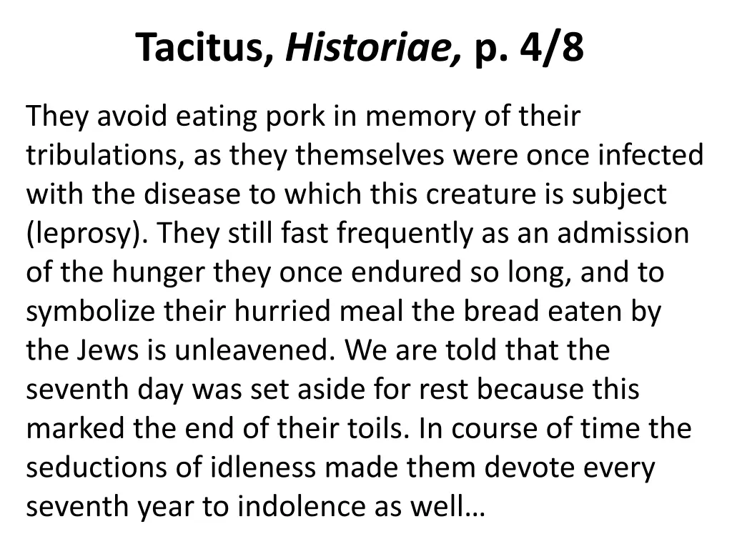 tacitus historiae p 4 8
