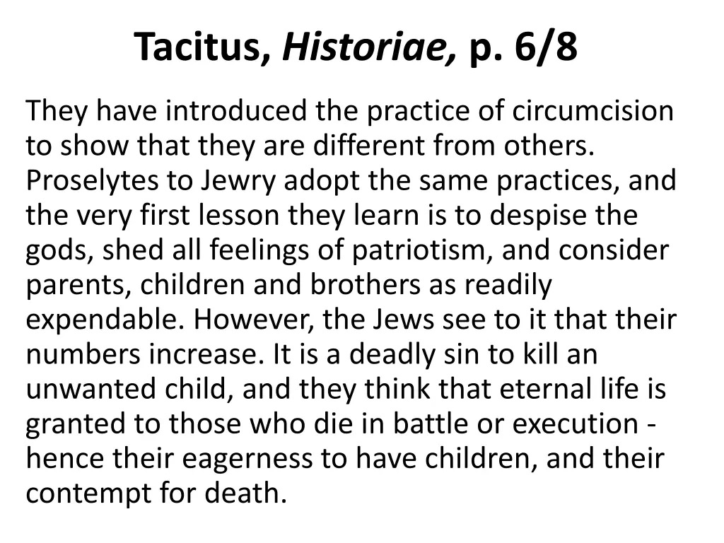tacitus historiae p 6 8