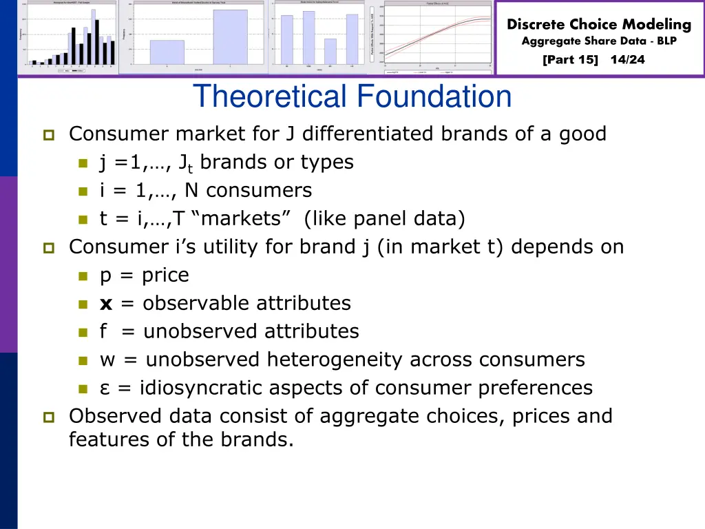 discrete choice modeling aggregate share data blp 13