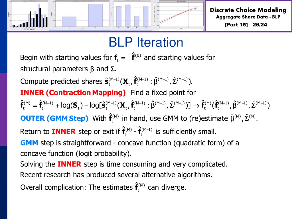 discrete choice modeling aggregate share data blp 25