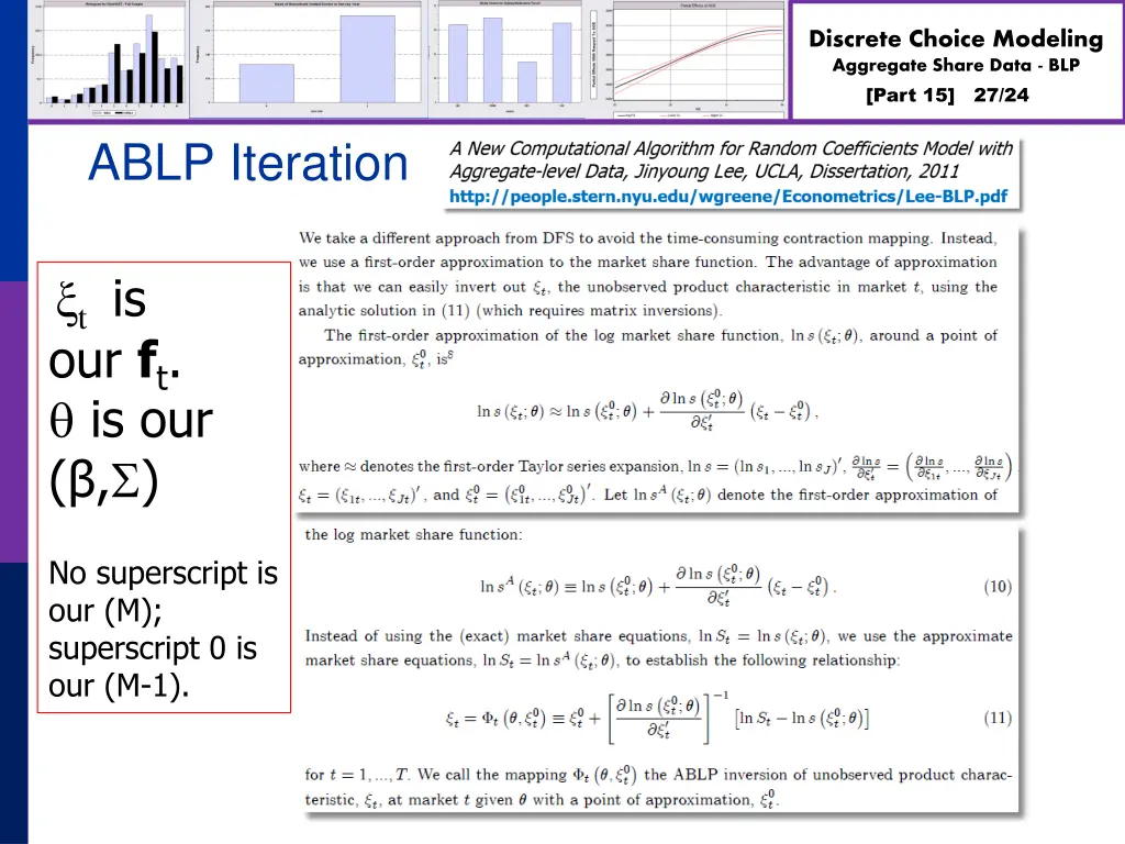 discrete choice modeling aggregate share data blp 26