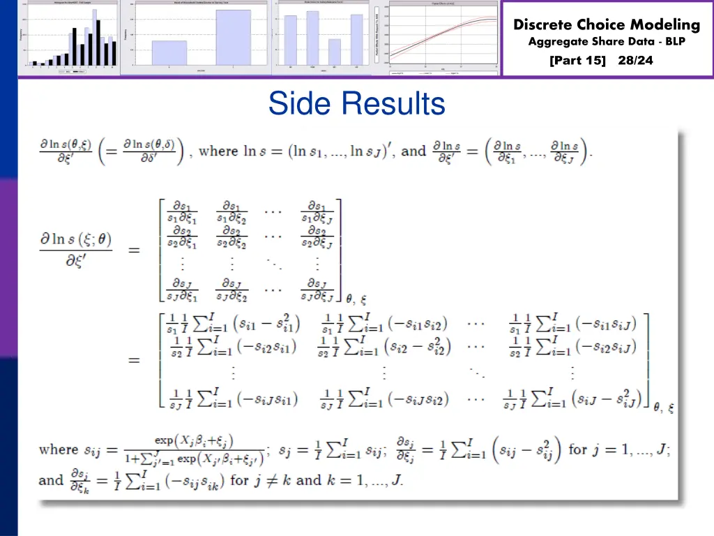 discrete choice modeling aggregate share data blp 27