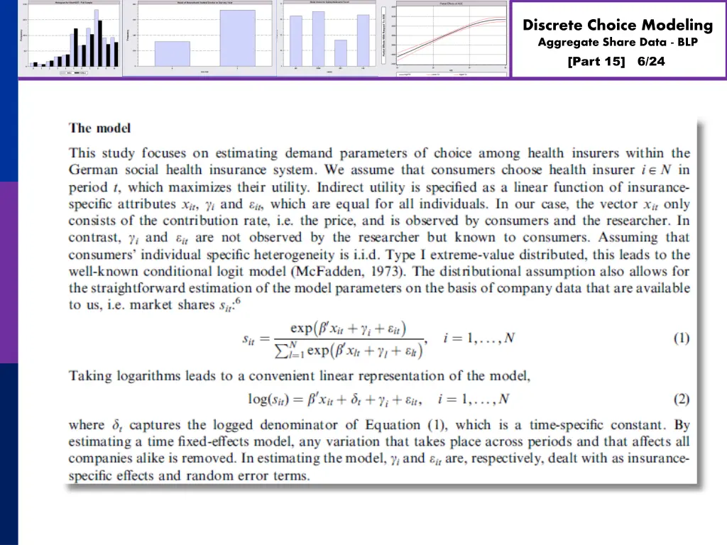discrete choice modeling aggregate share data blp 5