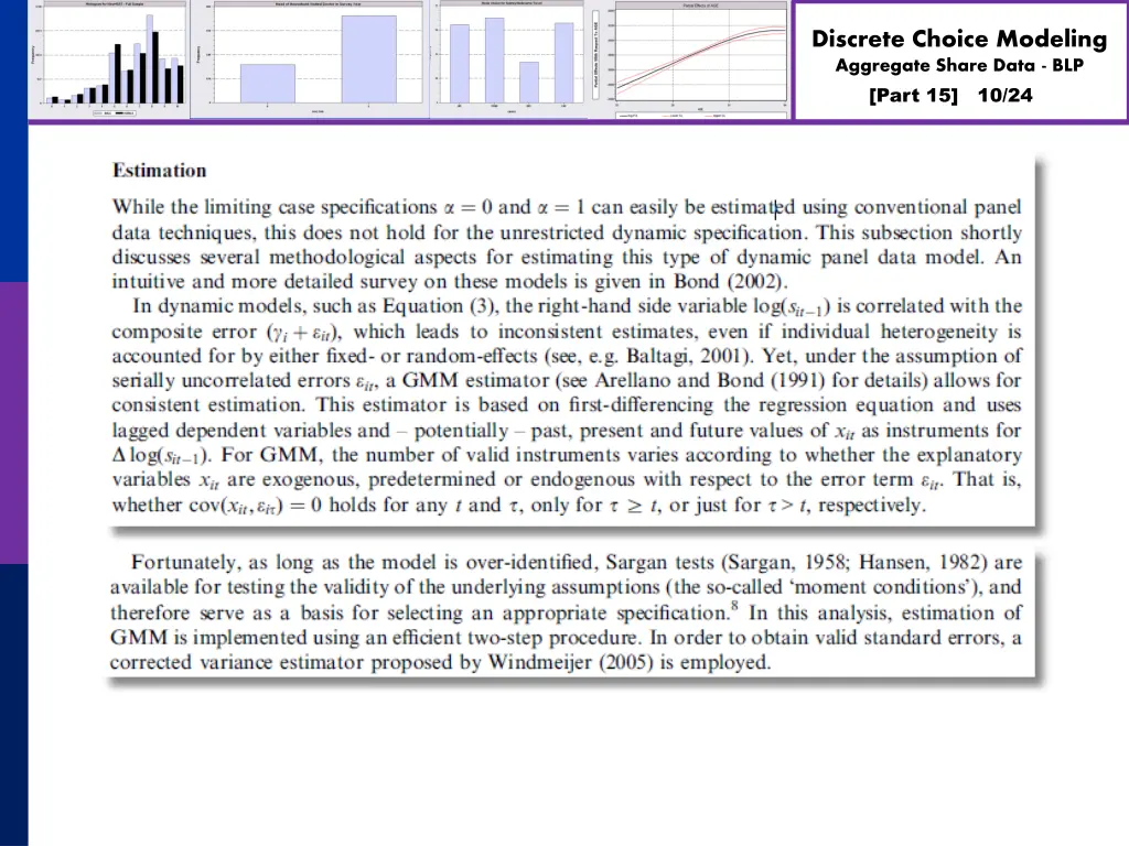 discrete choice modeling aggregate share data blp 9