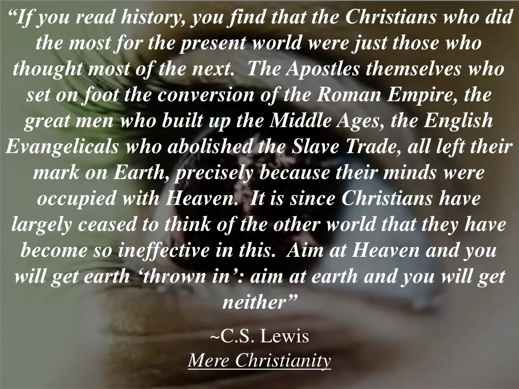 if you read history you find that the christians