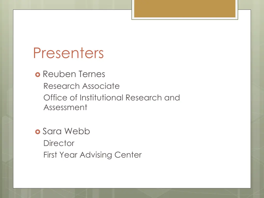presenters